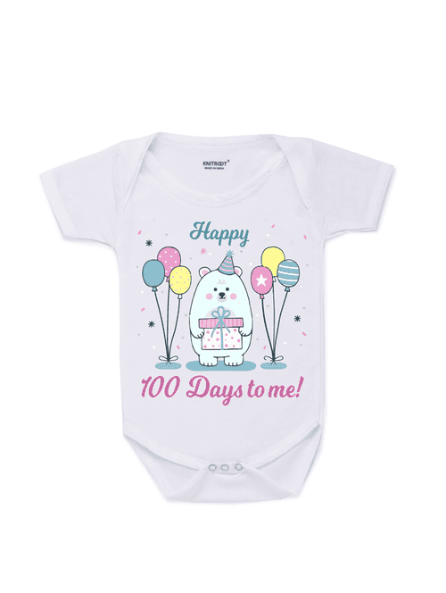 round neck printed onesies - 17559403 - Very Small Image - 1