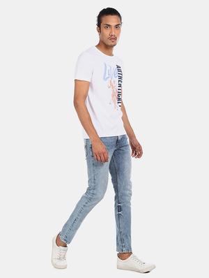 white printed t-shirt - 17559637 - Standard Image - 3