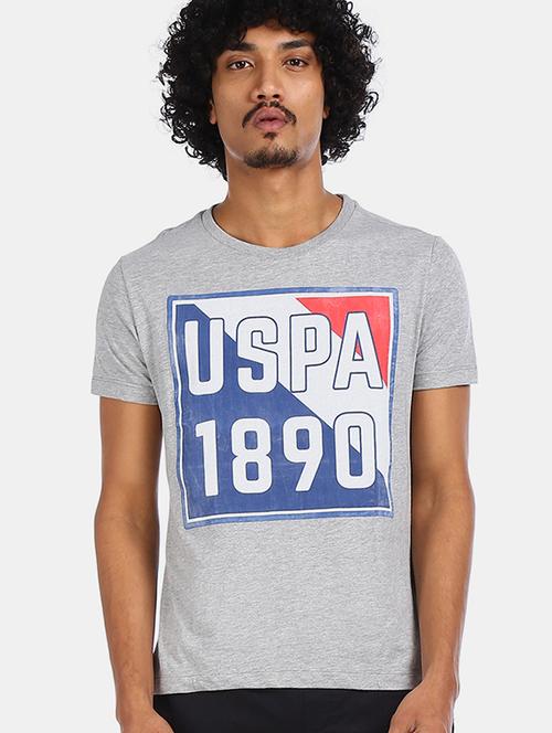 grey printed t-shirt - 17559678 - Standard Image - 1