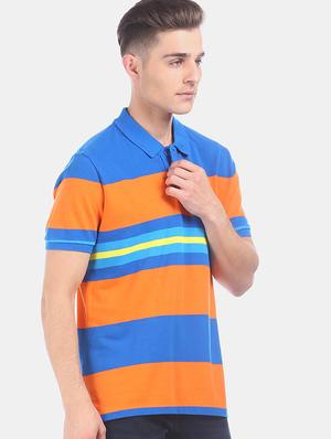 blue striped polo t-shirt - 17559690 - Standard Image - 2