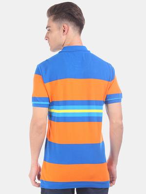 blue striped polo t-shirt - 17559690 - Standard Image - 3