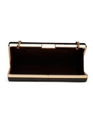 black leatherette (pu) box clutch - 17559903 - Standard Image - 3