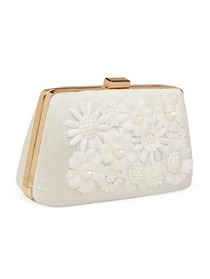 white silk box clutch - 17559907 - Standard Image - 5