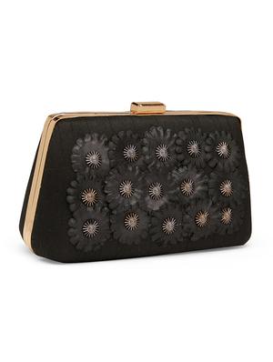 black silk box clutch - 17559908 - Standard Image - 5