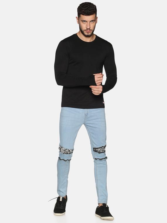 blue patched denim jeans - 17559916 - Zoom Image - 4