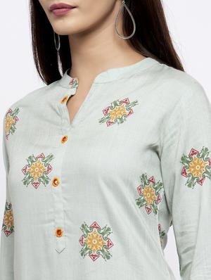 grey rayon straight kurta - 17559941 - Standard Image - 4