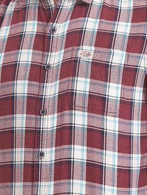 red checkered casual shirt - 17560814 - Standard Image - 5