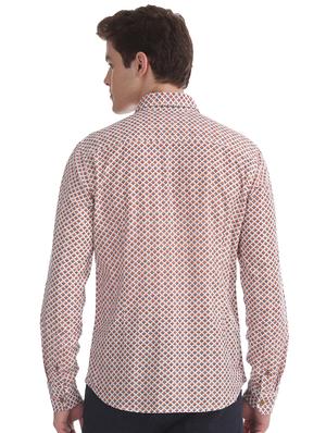 pink printed casual shirt - 17560854 - Standard Image - 3