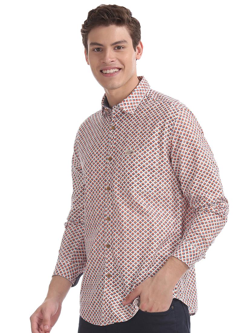 pink printed casual shirt - 17560854 - Zoom Image - 2