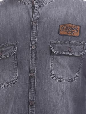 grey faded casual shirt - 17560880 - Standard Image - 4