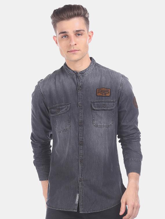 grey faded casual shirt - 17560880 - Zoom Image - 1