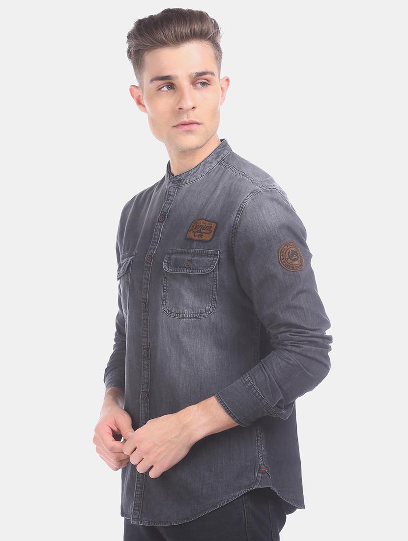 grey faded casual shirt - 17560880 - Zoom Image - 2