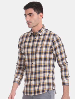multi colored checkered casual shirt - 17560906 - Standard Image - 2