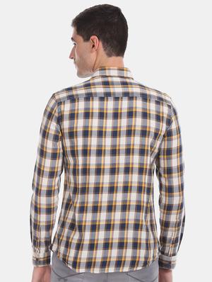 multi colored checkered casual shirt - 17560906 - Standard Image - 3