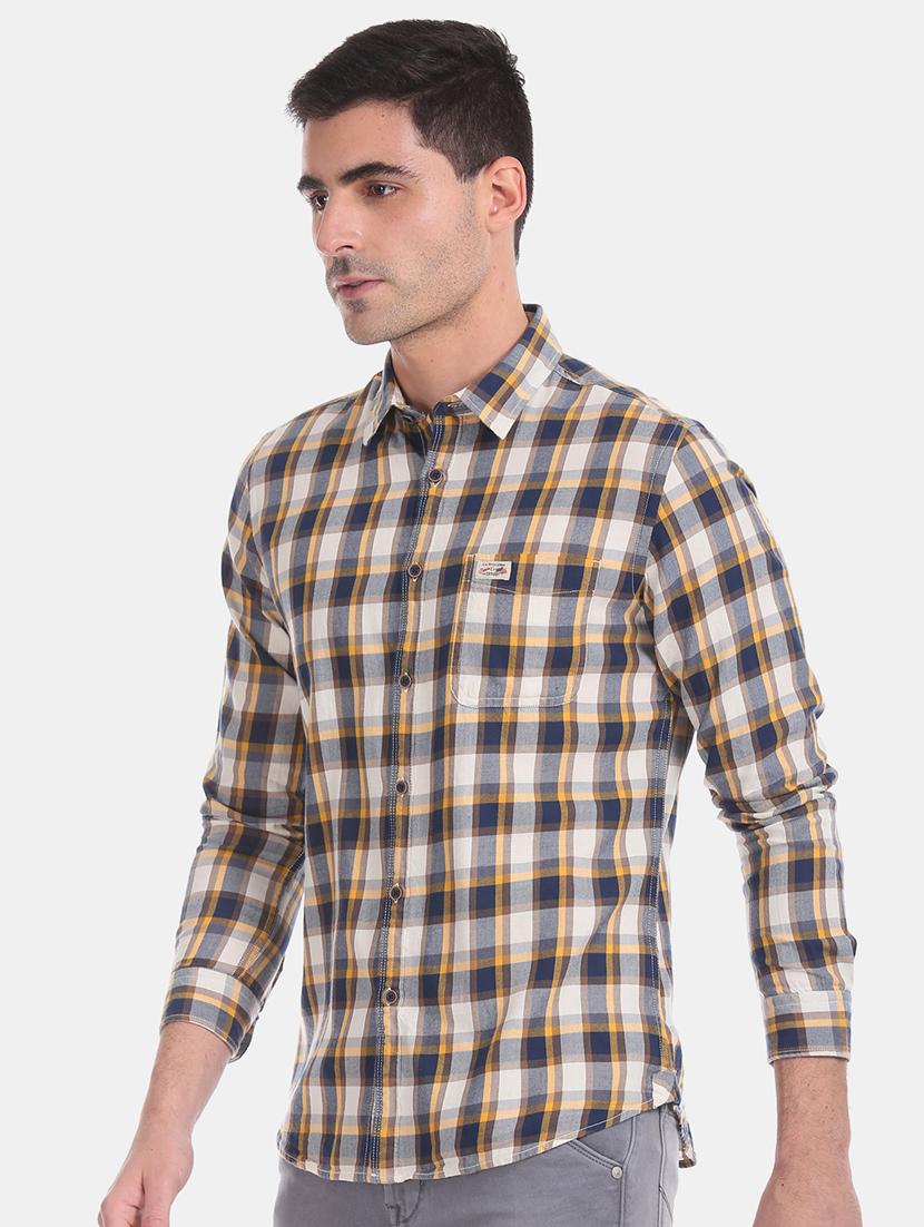 multi colored checkered casual shirt - 17560906 - Zoom Image - 2