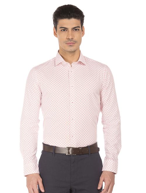white printed casual shirt - 17560988 - Standard Image - 1