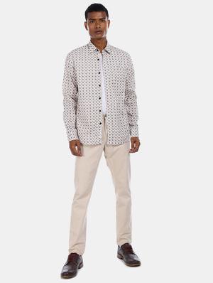 white printed casual shirt - 17561083 - Standard Image - 3