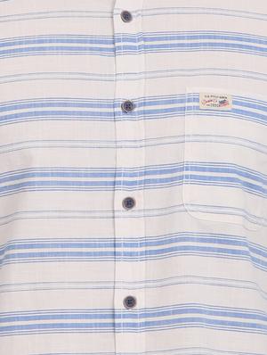 white striped casual shirt - 17561121 - Standard Image - 5
