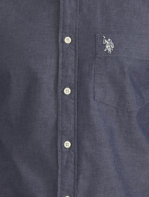 grey solid casual shirt - 17561148 - Standard Image - 5