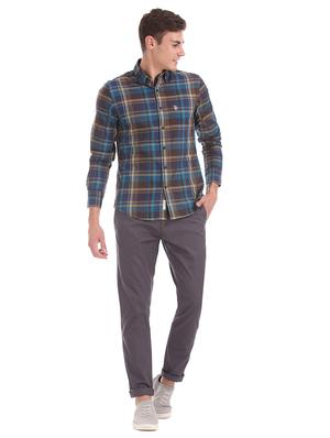 multi colored checkered casual shirt - 17561171 - Standard Image - 4