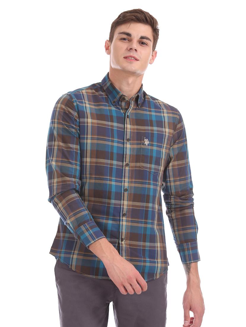 multi colored checkered casual shirt - 17561171 - Zoom Image - 1