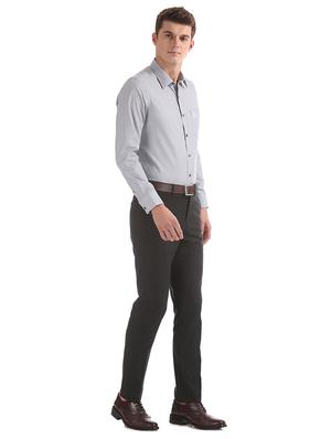 grey checkered formal shirt - 17561184 - Standard Image - 4