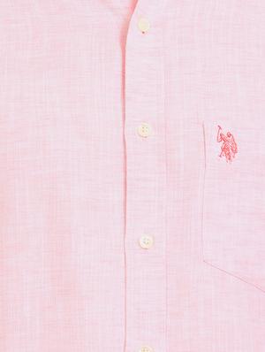 pink solid casual shirt - 17561195 - Standard Image - 5