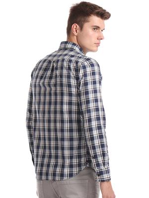 multi colored checkered casual shirt - 17561220 - Standard Image - 3