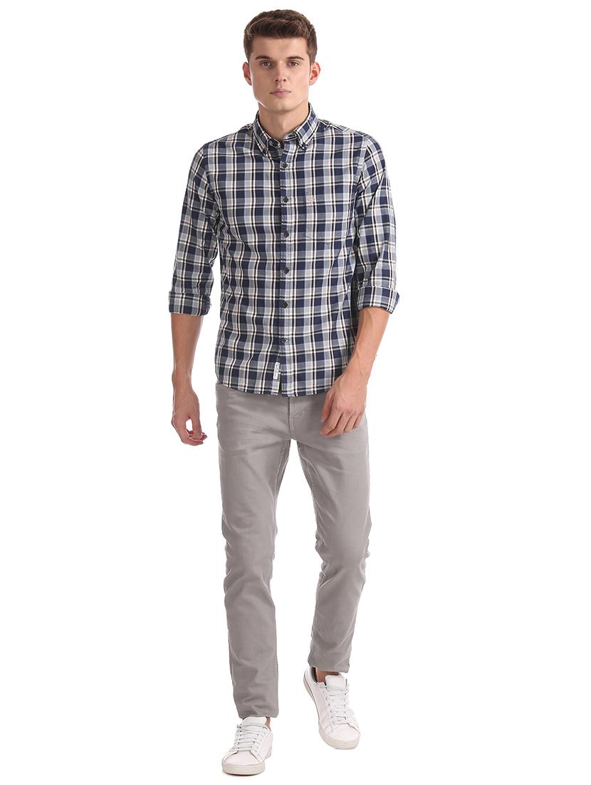 multi colored checkered casual shirt - 17561220 - Zoom Image - 4