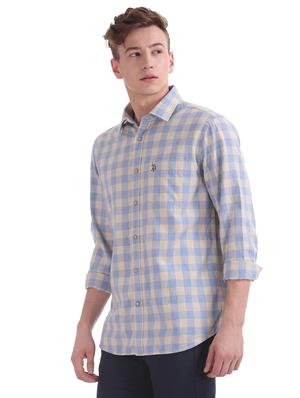 blue striped casual shirt - 17561748 - Standard Image - 2