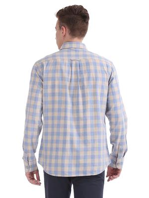 blue striped casual shirt - 17561748 - Standard Image - 3