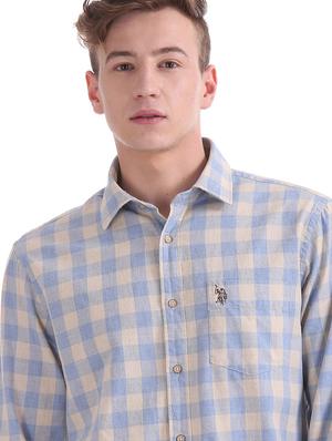 blue striped casual shirt - 17561748 - Standard Image - 4