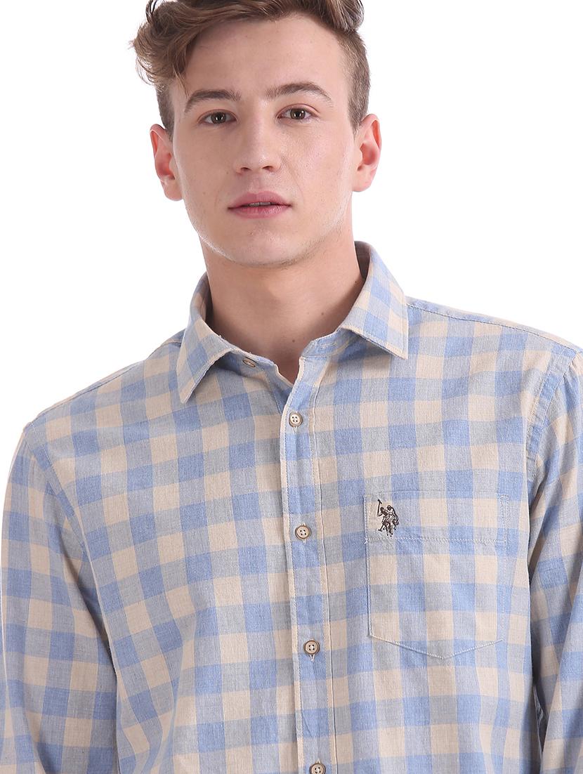 blue striped casual shirt - 17561748 - Zoom Image - 4