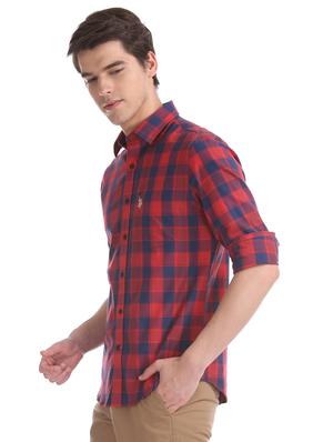 red checkered casual shirt - 17561933 - Standard Image - 2