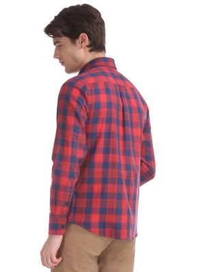 red checkered casual shirt - 17561933 - Standard Image - 3