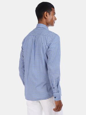 blue checkered casual shirt - 17562227 - Standard Image - 2