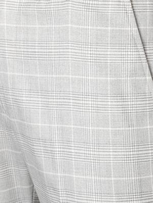 grey checkered formal trouser - 17562469 - Standard Image - 5
