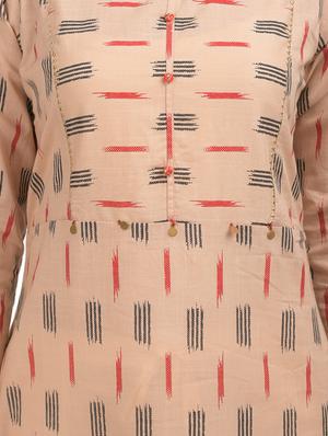 ikat straight kurta - 17562527 - Standard Image - 4