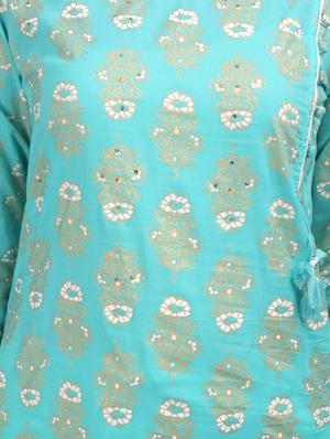 floral straight kurta - 17562530 - Standard Image - 4