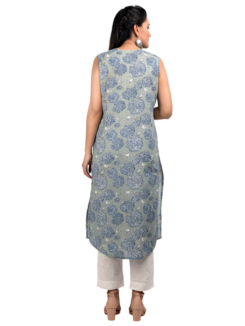 printed straight kurta - 17562543 - Zoom Image - 3