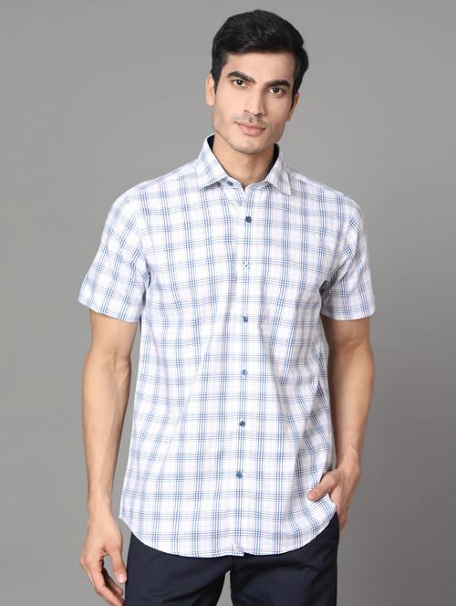 white checkered casual shirt - 17562567 - Standard Image - 1