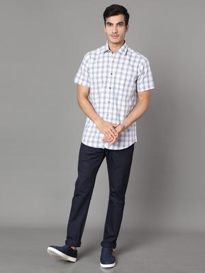 white checkered casual shirt - 17562567 - Standard Image - 4
