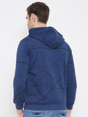 blue printed sweatshirt - 17562623 - Standard Image - 3