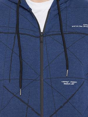blue printed sweatshirt - 17562623 - Standard Image - 5