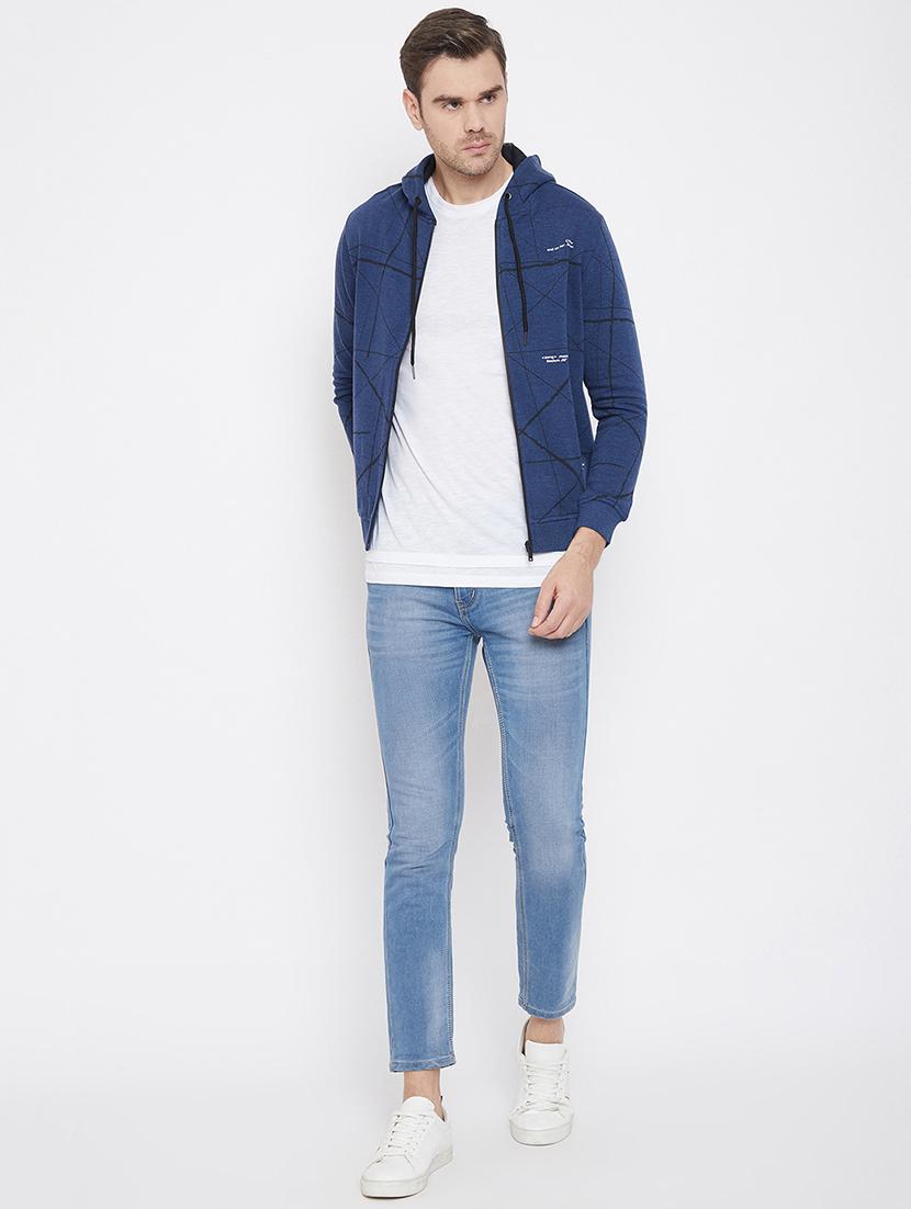 blue printed sweatshirt - 17562623 - Zoom Image - 4