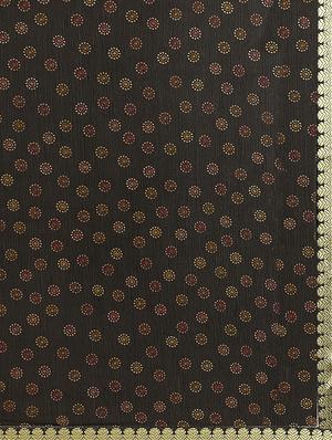 printed bordered saree with blouse - 17562917 - Standard Image - 4