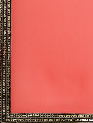 solid bordered saree with blouse - 17562982 - Standard Image - 4