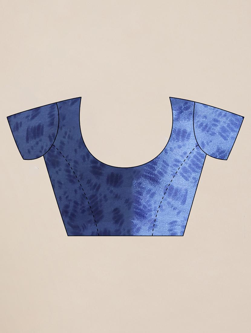abstract printed saree with blouse - 17562993 - Zoom Image - 3