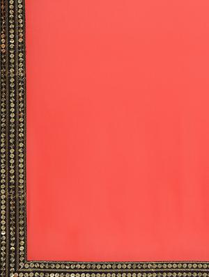 solid bordered saree with blouse - 17563008 - Standard Image - 4