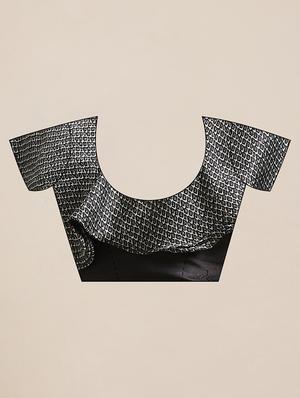 animal printed saree with blouse - 17563012 - Standard Image - 3